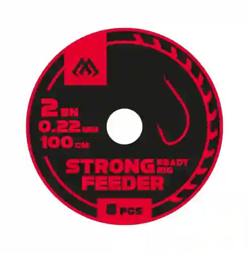 Gotowe przypony hak nr2 żyłka 0.22mm 100cm HACZYKI Z PRZYPONEM FEEDER