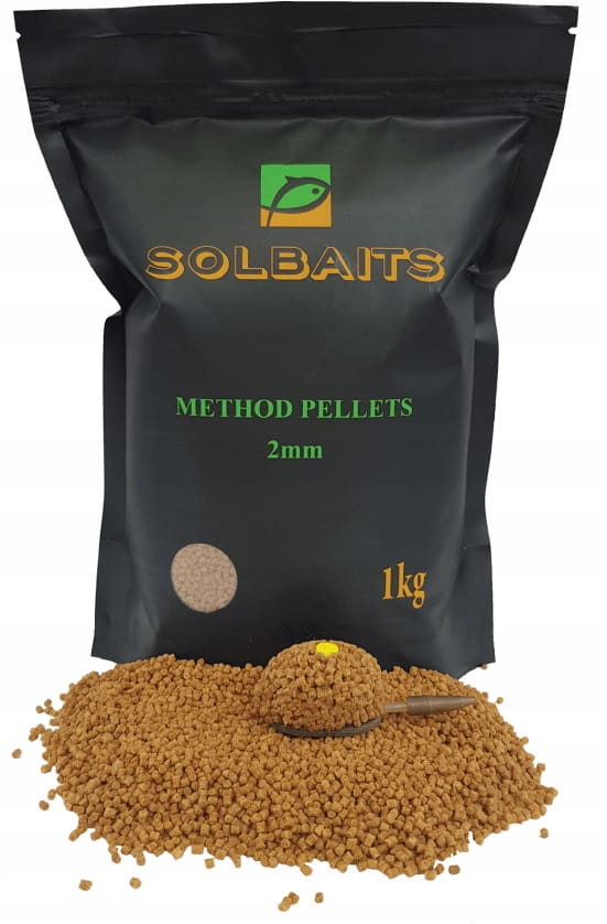 Pellet 2mm Solbaits Method Feeder pellets 1kg jasny