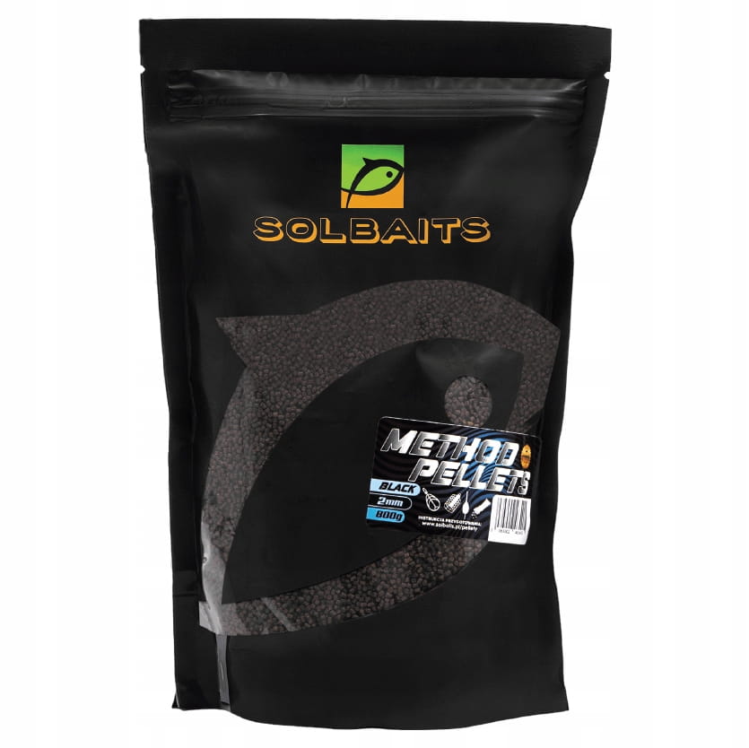 Pellet 2mm Solbaits Method Feeder BLACK pellets 1kg czarny