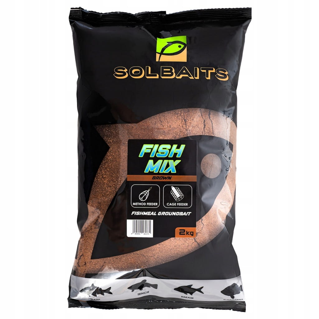 Zanęta wędkarska Solbaits Fish Mix Brown 2kg method feeder killer