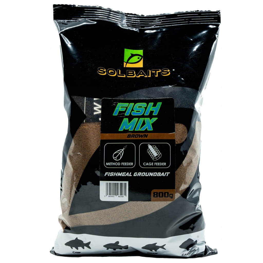 Zanęta wędkarska Solbaits Fish Mix Brown 0.8kg method feeder killer
