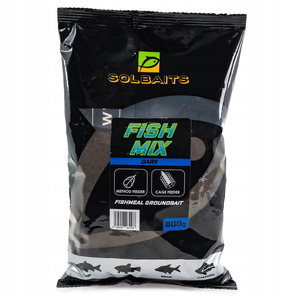 Zanęta wędkarska Solbaits Fish Mix Dark 2kg method feeder killer