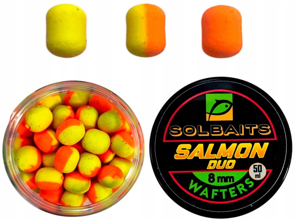Wafters Solbaits Salmon Duo 8mm Orange - Yellow method feeder killer