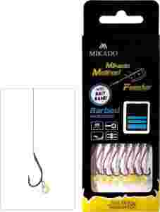 Przypon przypony z gumką hak zadziorowy nr10 method feeder 10cm plecionka