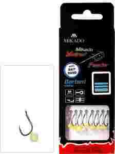 Przypon przypony z gumką hak nr6 zadziorowy Mikado method feeder 10cm żyłka