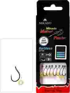 Przypon przypony 10cm z gumką hak nr12 bez zadziorowy method feeder żyłka